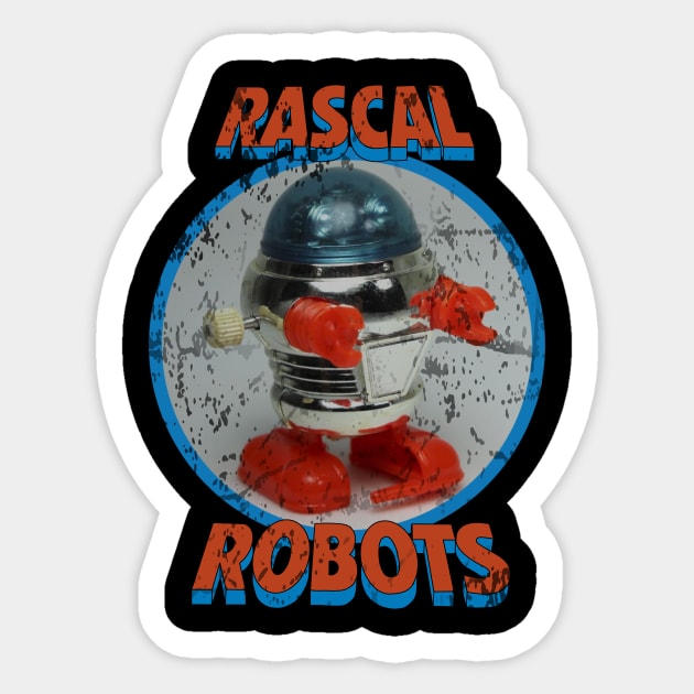 Vintage Toy Robot Sticker by Tricera Tops